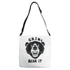 grin and bear it Adjustable Strap Totes