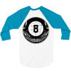 8ball skull 3/4 Sleeve Shirt