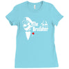 mario nintendo, super, retro, nerd, der pate, godfather, fun Ladies Fitted T-Shirt