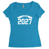 class of 2027 novelty high school elementary Women's Triblend Scoop T-shirt