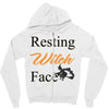 resting witch face   fall t shirt   funny halloween Zipper Hoodie