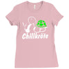 chillkr&ouml;te  fun kult shit bong marihuana joint smoke weed punk gras Ladies Fitted T-Shirt