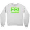 mens fbi print casual slim Crewneck Sweatshirt