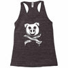 pig bacon cross bones pirate Racerback Tank