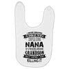 Super Cool Nana Of A Freaking Awesome Grandson Baby Bibs