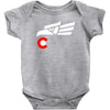 hecho en colorado long sleeve Baby Onesie