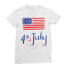 july 4th Ladies Fitted T-Shirt