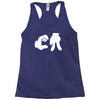 ca cartoon hands Racerback Tank