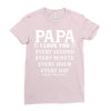 I Love you Papa Ladies Fitted T-Shirt