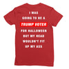 i was going to be a trump voter for halloween but my head wouldn't fit Ladies Fitted T-Shirt