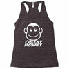 cheeky monkey funny Racerback Tank