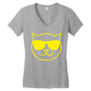 cat cool Women's V-Neck T-Shirt