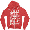 This Guy Is Taken By A Super Sexy January Girlfriend Zipper Hoodie