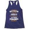 Super Cool Granddaughter Of A Freaking Awesome Father Racerback Tank