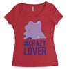 #crazylover clearance Women's Triblend Scoop T-shirt