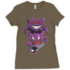 pokemon the ghost Ladies Fitted T-Shirt