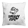 monkey man Throw Pillow