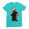 yoda christmas Ladies Fitted T-Shirt