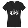 4x4 truck cross bone skull Women's V-Neck T-Shirt