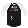 Muggle on Board Watercolor 3/4 Sleeve Shirt