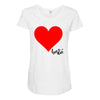 Besties Heart Family Matching Maternity Scoop Neck T-shirt