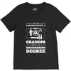 Never Underestimate A Grandpa With An Engineering Degree V-Neck Tee