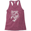 scorpio zodiac Racerback Tank