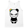 angry panda rainbow Tank Top