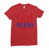 god bless america Ladies Fitted T-Shirt