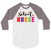 School Nurse 3/4 Sleeve Shirt