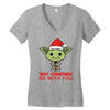 may christmas be with you Women's V-Neck T-Shirt