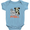 This Girl Loves Pitbull Baby Onesie