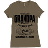 I'm Called Grandpa Because I'm Way Too Cool To Be Called Grandfather Ladies Fitted T-Shirt