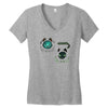 cheshire shadows Women's V-Neck T-Shirt