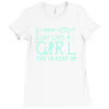 i ski like a girl Ladies Fitted T-Shirt