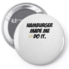 Hamburger Pin-back button
