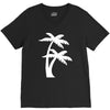 palm tree sticker vinyl decal tropical island beach ocean wall car win V-Neck Tee