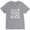 wicked chickens lay deviled eggs V-Neck Tee