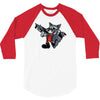 rocket vintage cartoon style 3/4 Sleeve Shirt