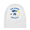 end human captivity Baby Beanies