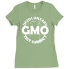 gmo test subject v2 anti gmo soy fruit vegetables Ladies Fitted T-Shirt