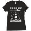 to fish or not to fish what a stupid question Ladies Fitted T-Shirt