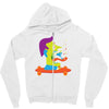 skate face Zipper Hoodie