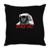 space cat's Throw Pillow
