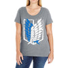 wings of freedom Ladies Curvy T-Shirt