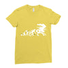 alien evolution   mens funny Ladies Fitted T-Shirt