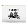 frideay white Accessory Pouches