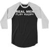 real men play rugby 3/4 Sleeve Shirt