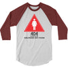 404 error girlfriend not found 3/4 Sleeve Shirt