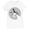 what lies beneath Ladies Fitted T-Shirt